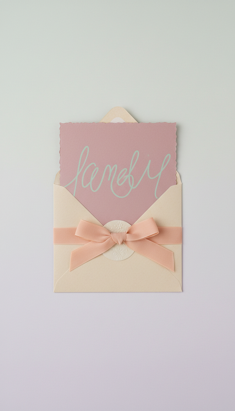 Handwritten Greeting Card Envelope Set